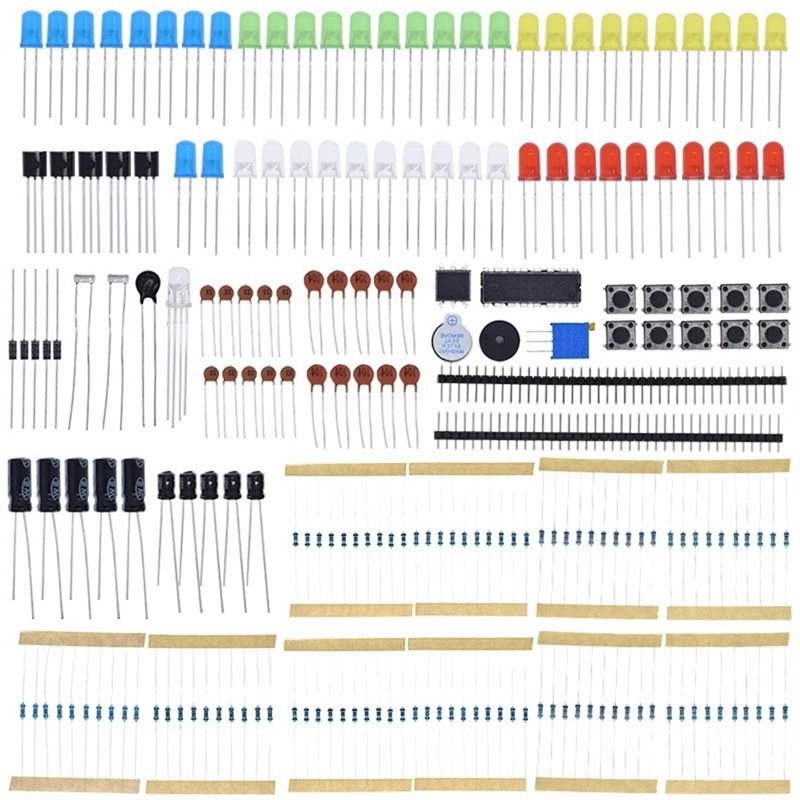 Diy Electronics Shop - 【Compre Agora】Kit Inicial de Componentes Eletrônicos