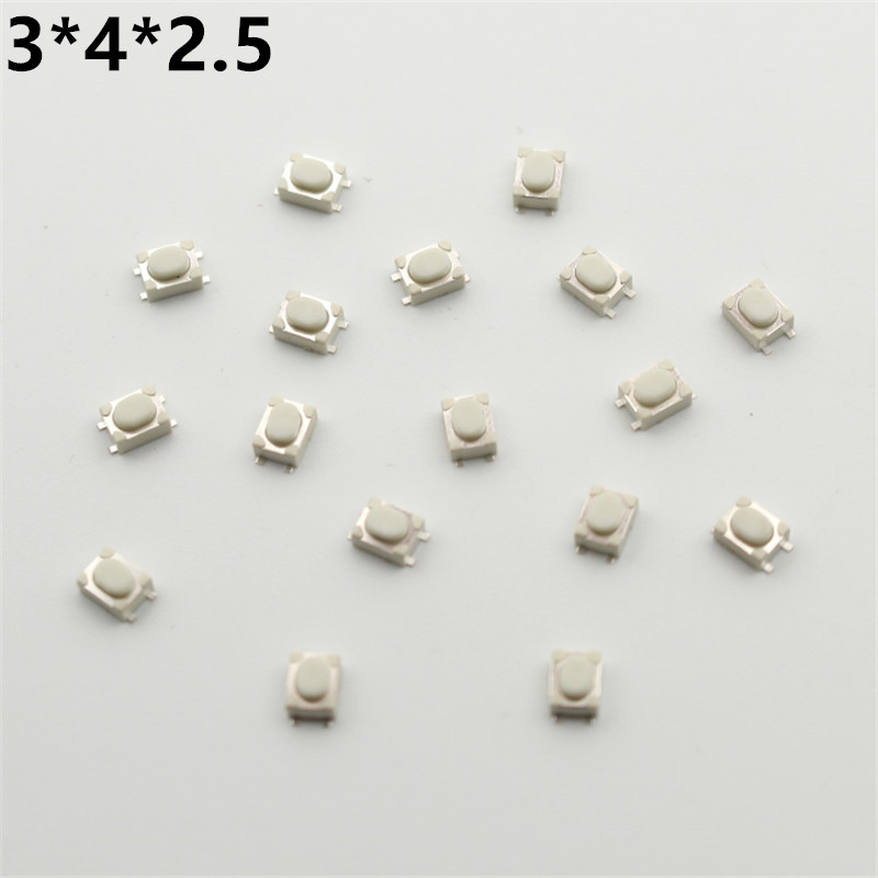 Push Button Tactile - 1000 peças 3*4*2.5 microinterruptor botão tátil
