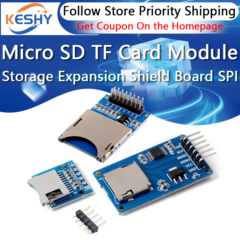 Sd Card Module Spi - Placa de expansão de armazenamento micro