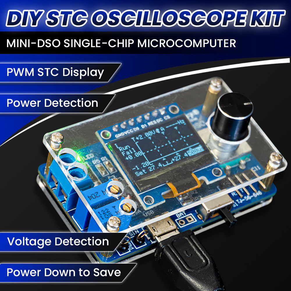 Oscilloscope Dso Mini - DIY Mini Osciloscópio Digital, Kit Eletrônico,