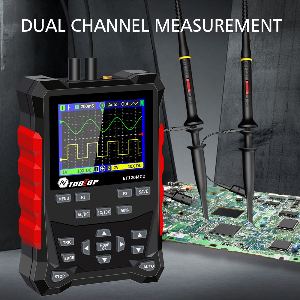2024 mais novo tooltop et120mc - Oscilloscope Dso Mini avaliação e preço