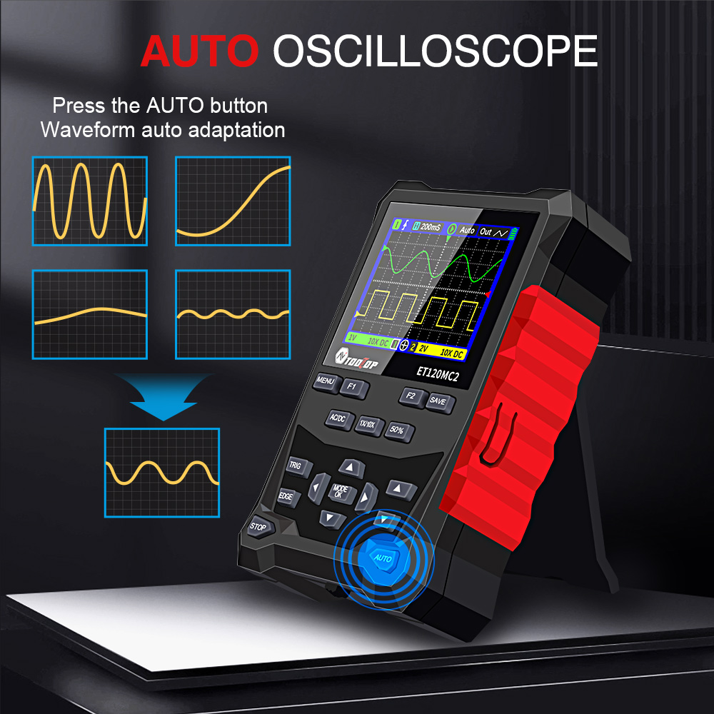 2024 mais novo tooltop et120mc - Oscilloscope Dso Mini avaliação e preço