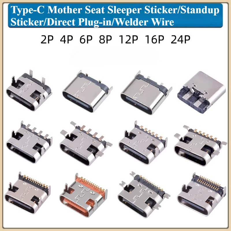 10 pçs conector usb tipo c fêm - Smd Solder Paste avaliação e preço