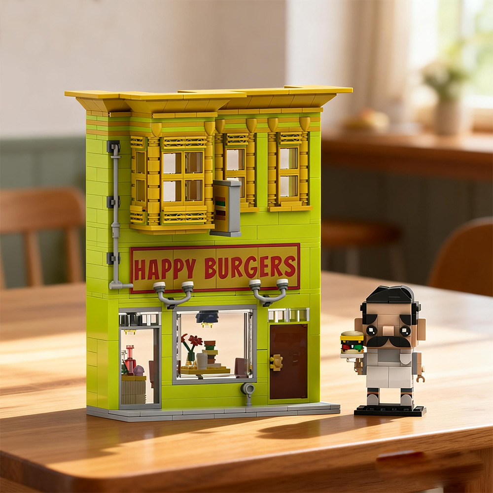 Gobricks MOC Bobs Burgers Bloc - Diy Electronics Shop avaliação e preço