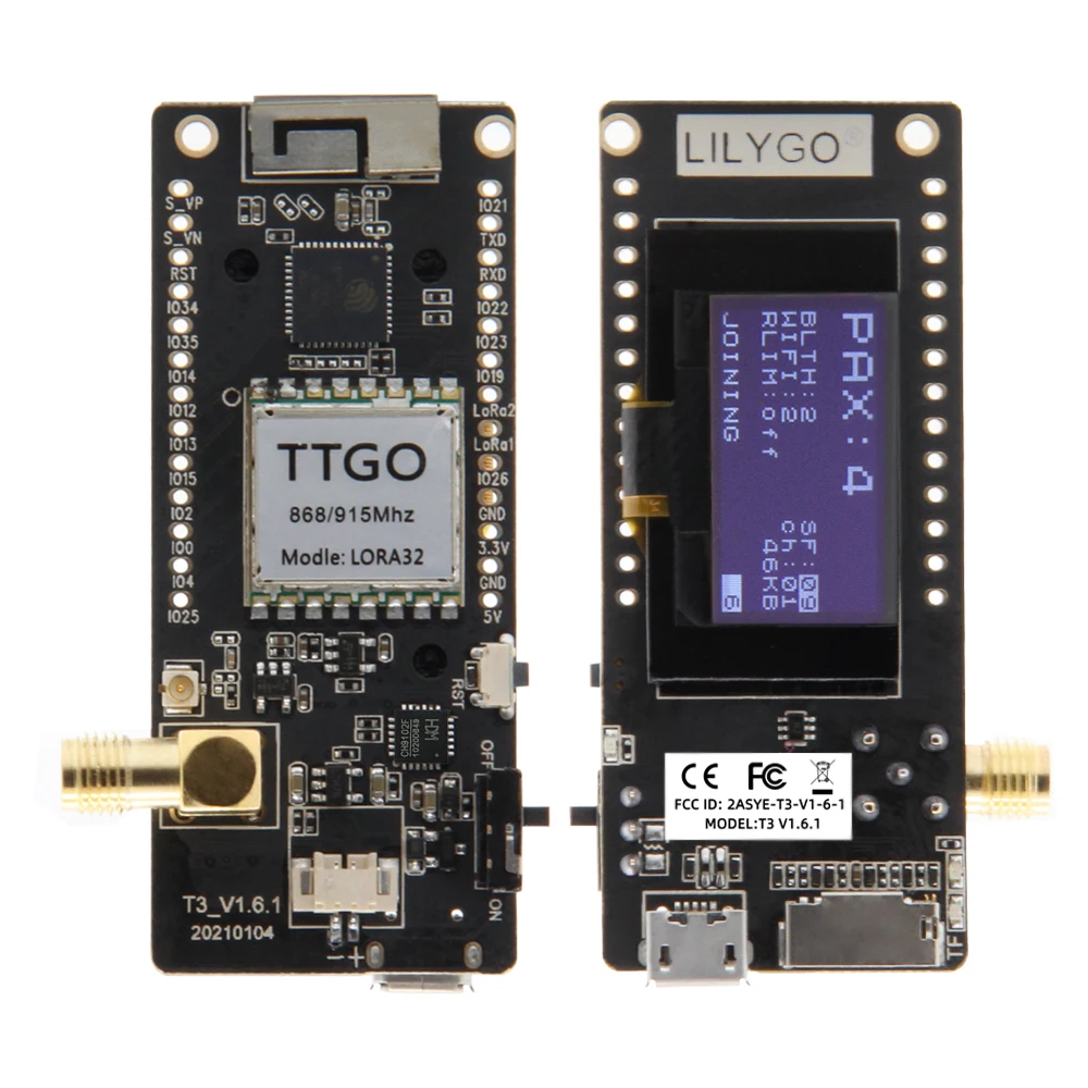 LILYGO ®   Ttgo loRa32 v2.1_1. - Sd Card Module Spi avaliação e preço