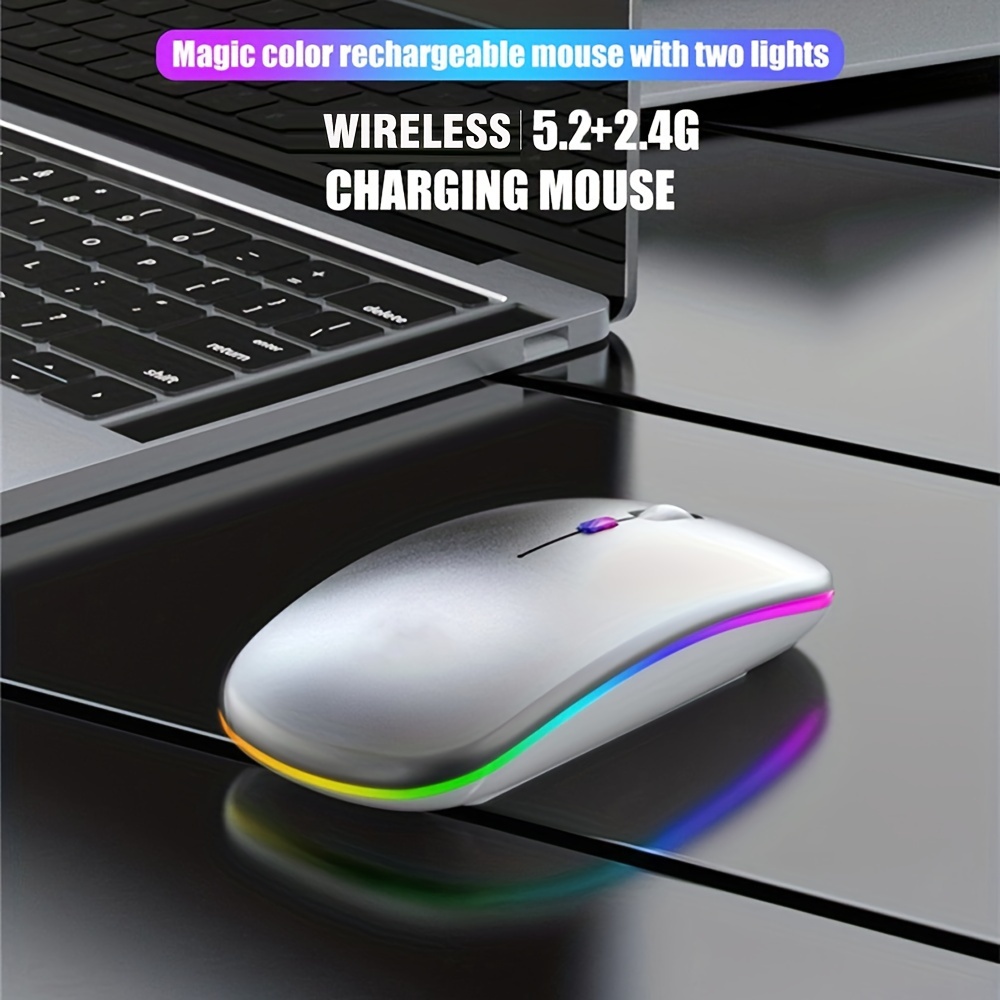 Mouse sem fio rgb recarregável - Diy Mouse Electronics avaliação e preço