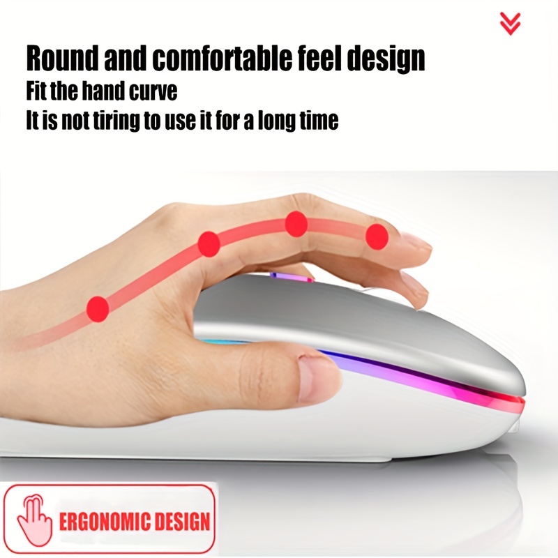 Mouse sem fio rgb recarregável - Diy Mouse Electronics avaliação e preço