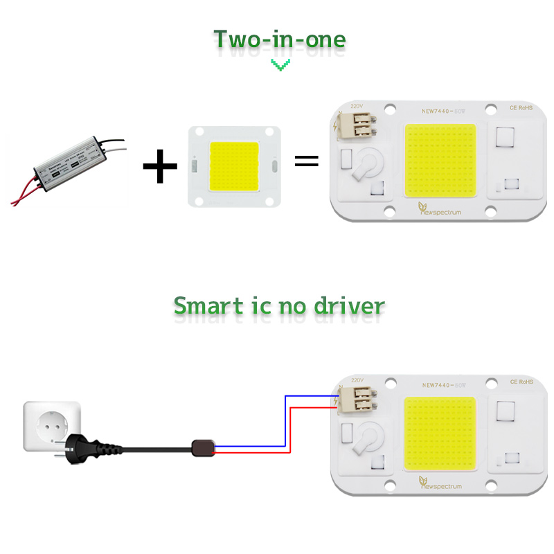 Chip led 50w 220v 110v sem sol - Diy Electronics News avaliação e preço