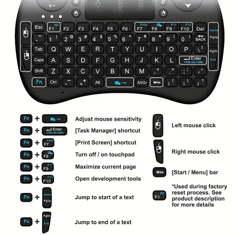 Mini teclado sem fio 2.4ghz, s - Diy Mouse Electronics avaliação e preço
