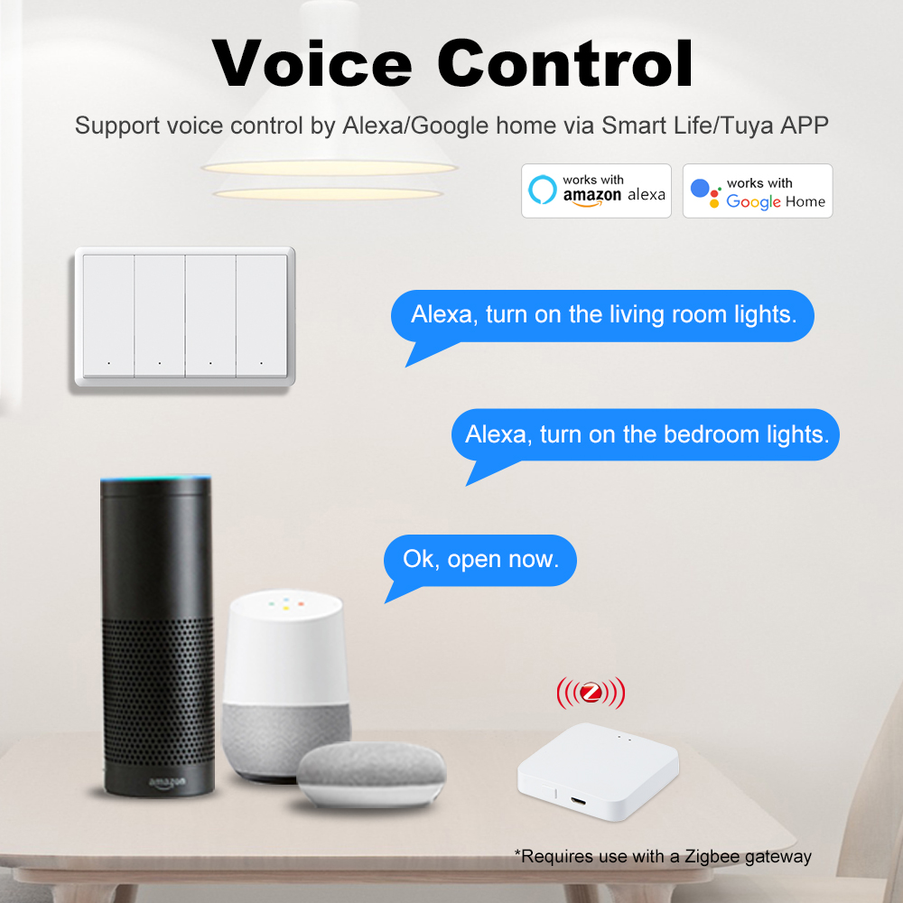 Interruptor Inteligente ZigBee - Push Button Tactile avaliação e preço