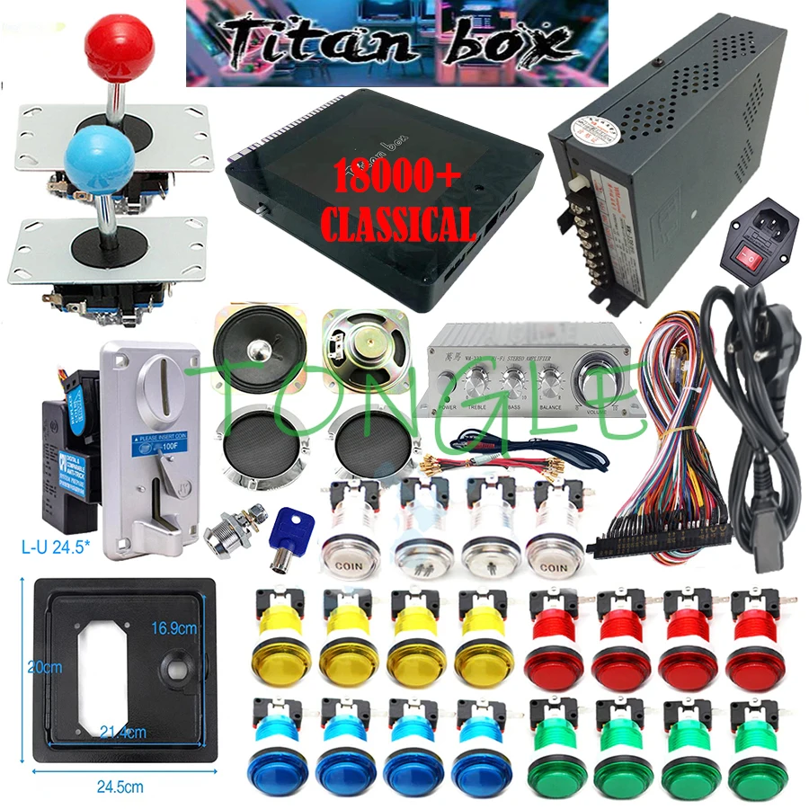 2 jogadores caixa titan 18000  - Diy Electronics Game avaliação e preço